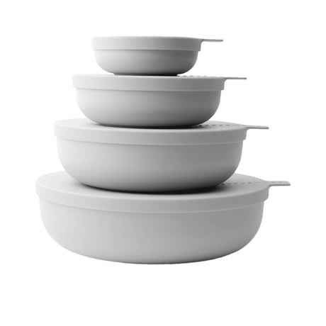 Styleware Nesting Storage Bowl Set 4 Piece in Smoke - Image 01