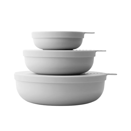 Styleware Nesting Storage Bowl Set 4 Piece in Smoke - Image 02