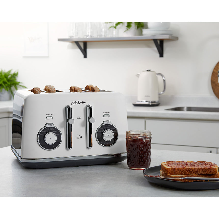 Sunbeam Alinea Select 4 Slice Toaster Ocean Mist in White (TA2840W) - Image 03