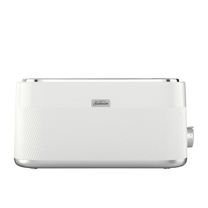 Sunbeam Obliq Collection 4 Slice Toaster in White (TAP3003WH) - Image 01