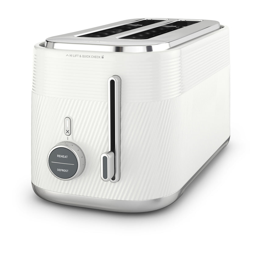 Sunbeam Obliq Collection 4 Slice Toaster in White (TAP3003WH) - Image 02