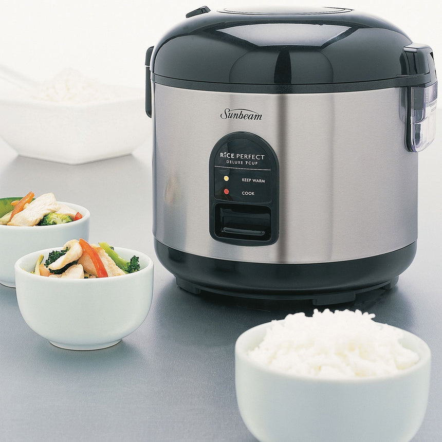 Sunbeam Rice Perfect Deluxe Rice Cooker and Steamer 7 Cup (RC5600) - Image 02