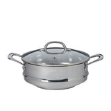 Swiss Diamond Premium Steel Steamer with Lid fits 16/18/20cm - Image 01