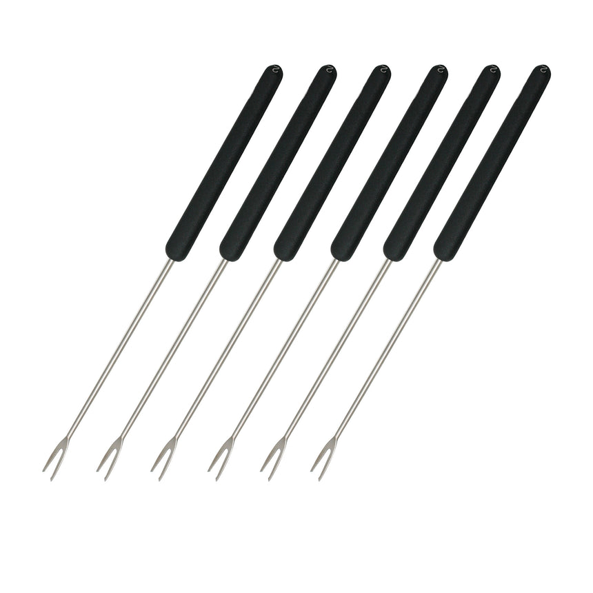 Swissmar Meat Fondue Fork Set of 6 in Black - Image 01