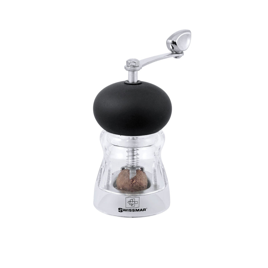 Swissmar Nutmeg Mill with Soft Touch Top in Black - Image 01