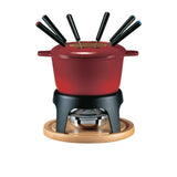 Swissmar Sierra Fondue Set 11 Piece Cherry in Red - Image 01