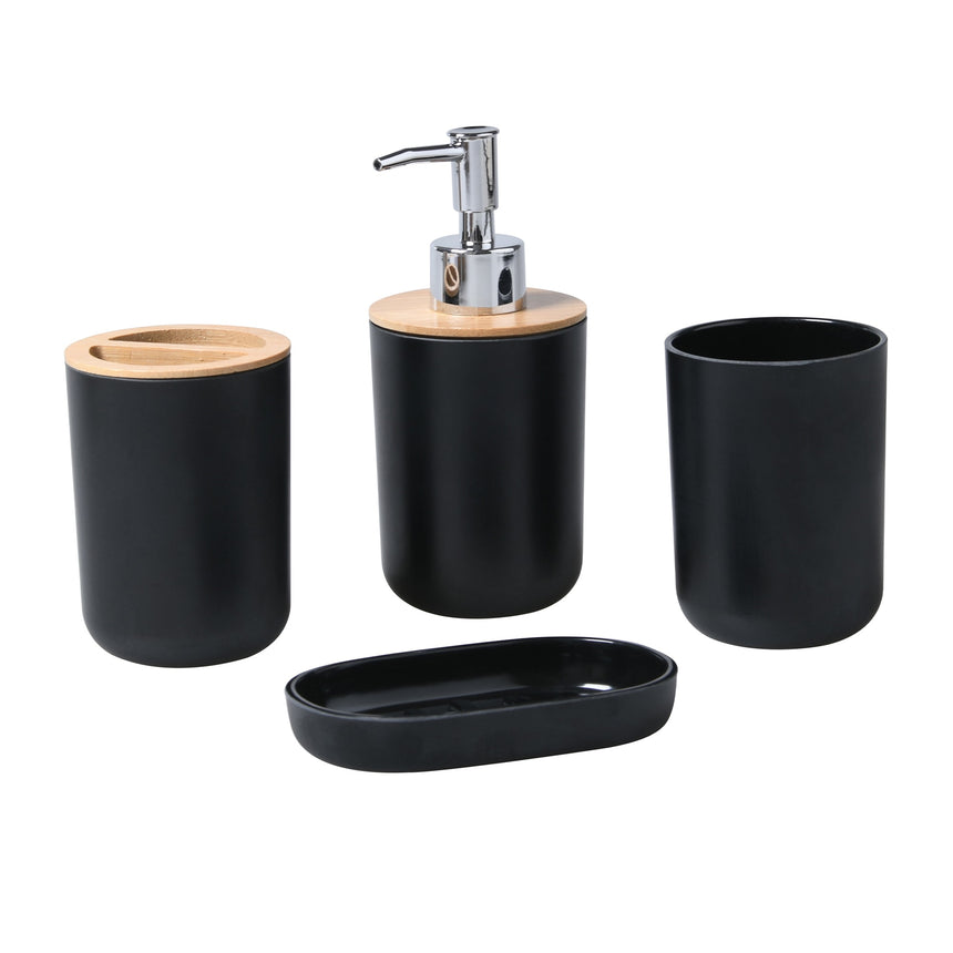 Takara Takae Bathroom Vanity Set 4pc Black - Image 01