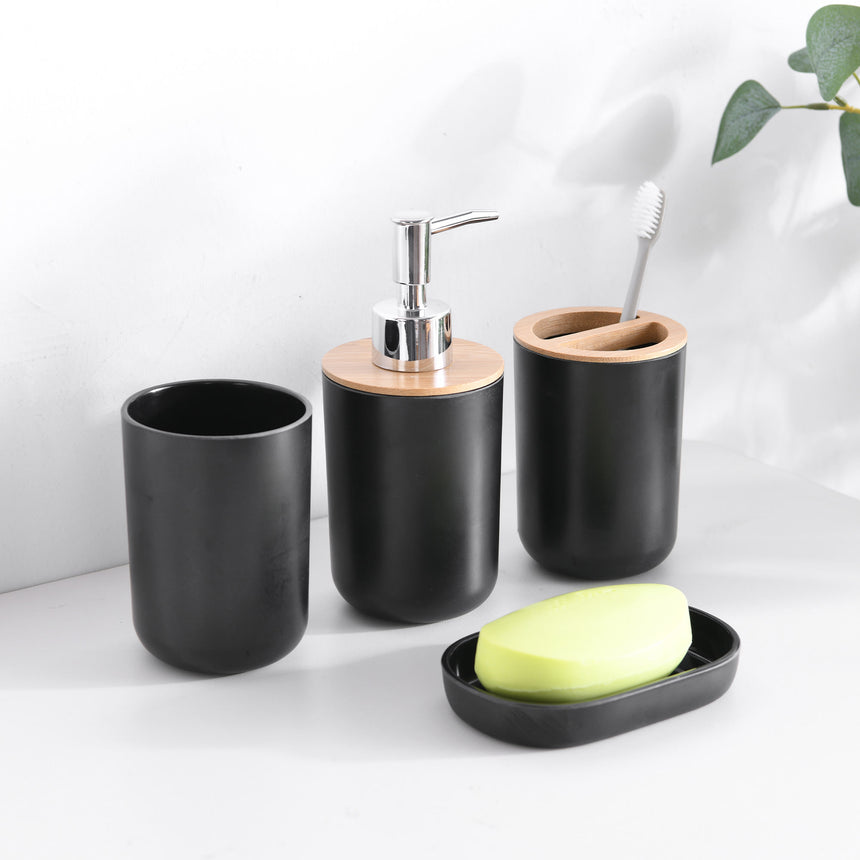 Takara Takae Bathroom Vanity Set 4pc Black - Image 02