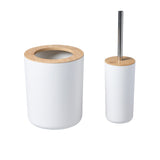 Takara Takae Bathroom Accessory Set 2pc White - Image 01