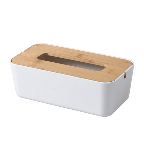 Takara Takae Natural Bamboo Tissue Box White - Image 01