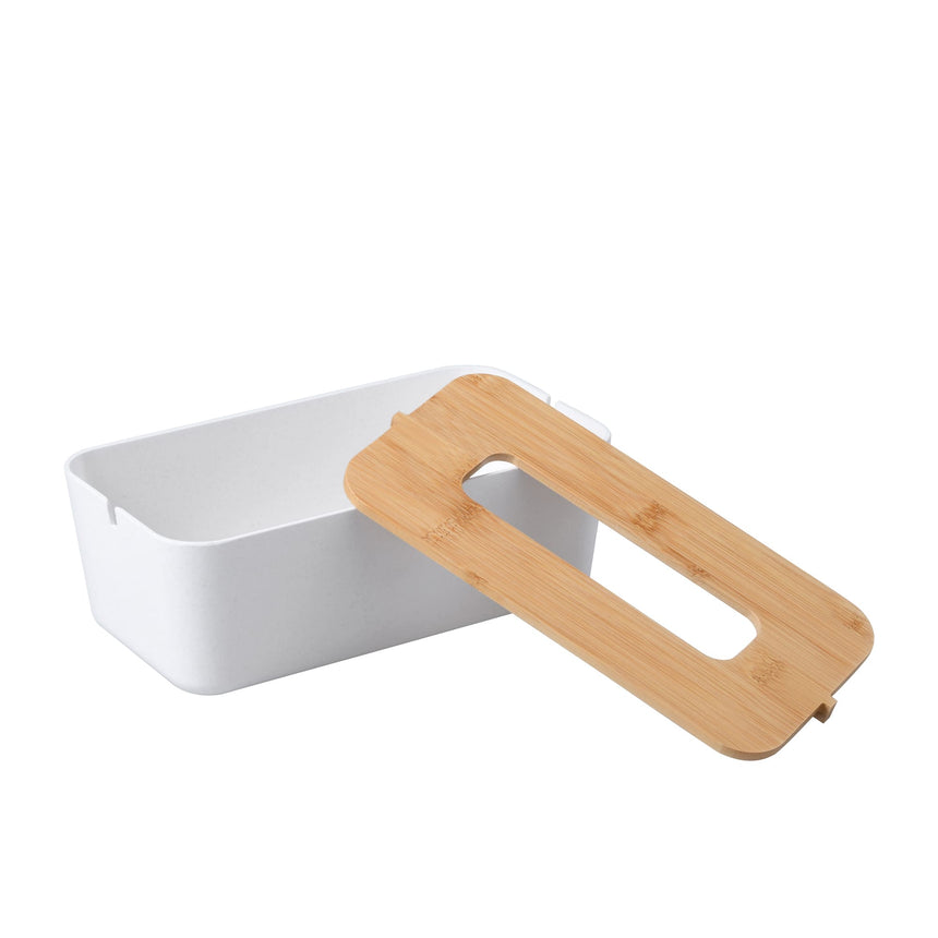 Takara Takae Natural Bamboo Tissue Box White - Image 03