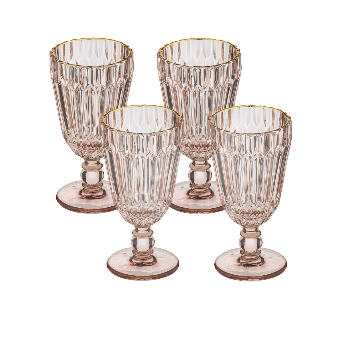 Tempa Amara Wine Glass 250ml Set of 4 Coral - Image 01