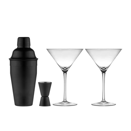 Tempa Aurora Cocktail 4 Piece Set Matte in Black - Image 01