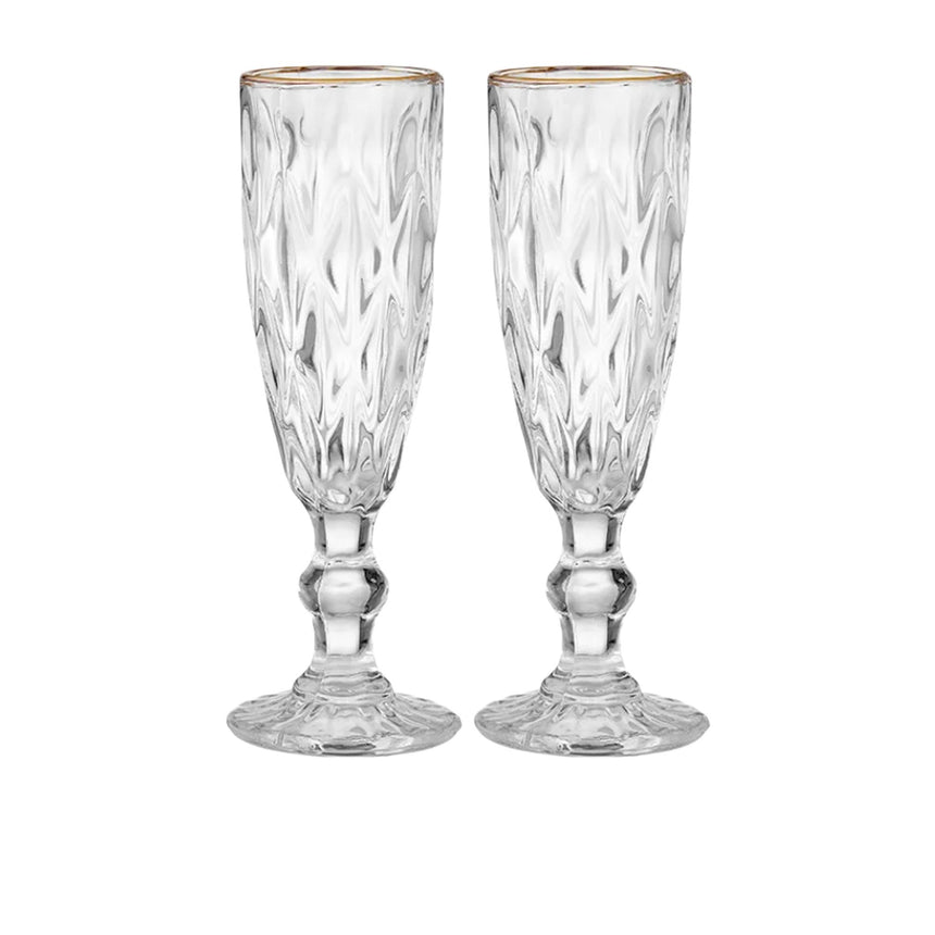 Tempa Ezra Champagne Glass Set of 2 Clear - Image 01