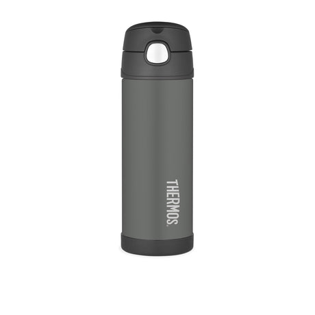 Thermos FUNtainer Insulated Drink Bottle 470ml Charcoal - Image 01