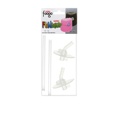 Thermos Foogo & FUNtainer Replacement Mouth Pieces & Straws 2 Piece Set - Image 02