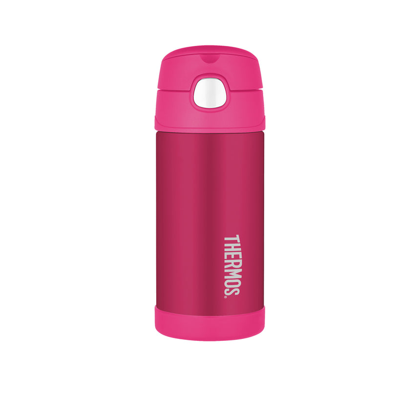 Thermos FUNtainer­ Stainless Steel Vacuum Insulated Drink Bottle in Pink 355ml - Image 01