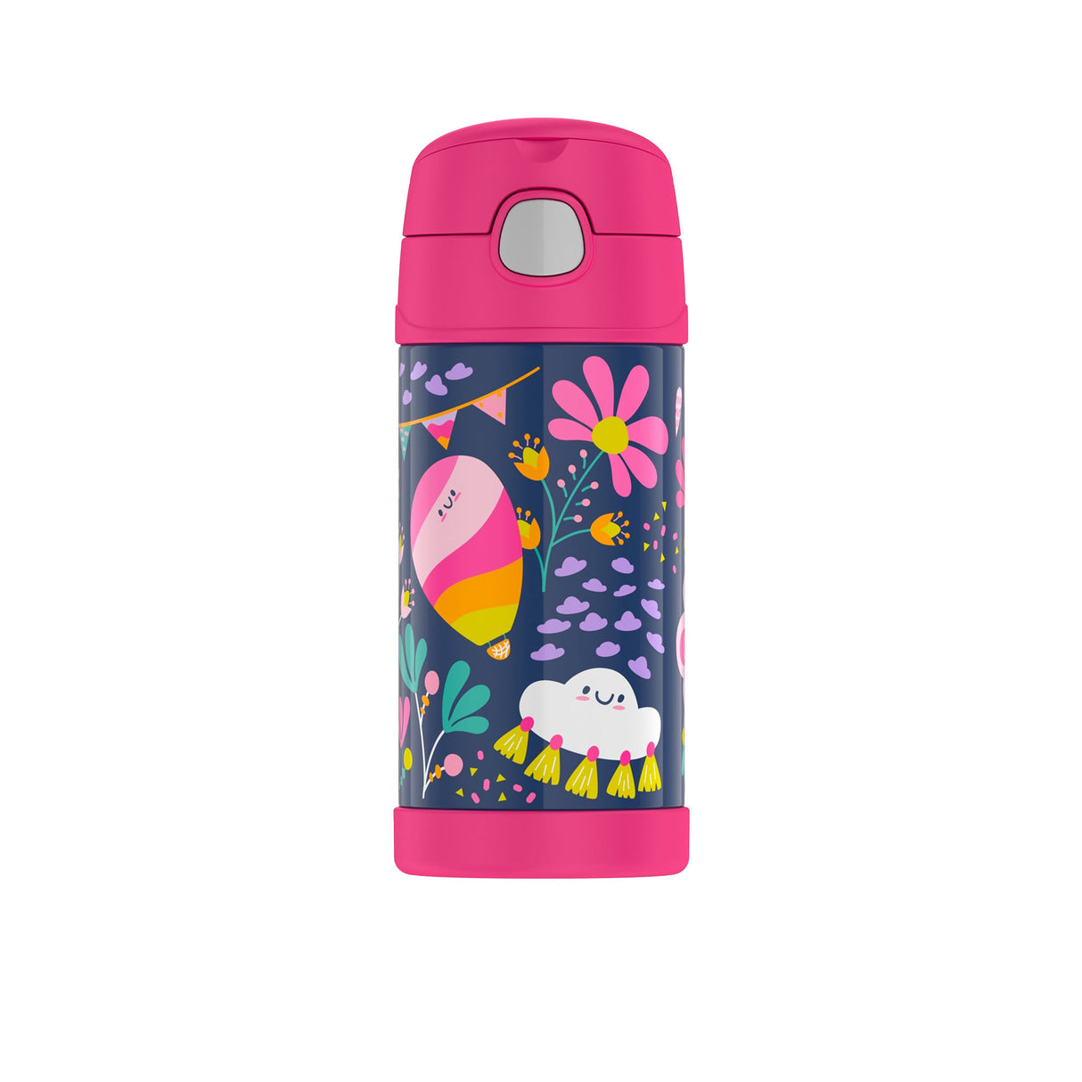 Thermos FUNtainer Stainless Steel Vacuum Insulated Drink Bottle 355ml Whimsical Cloud - Image 01