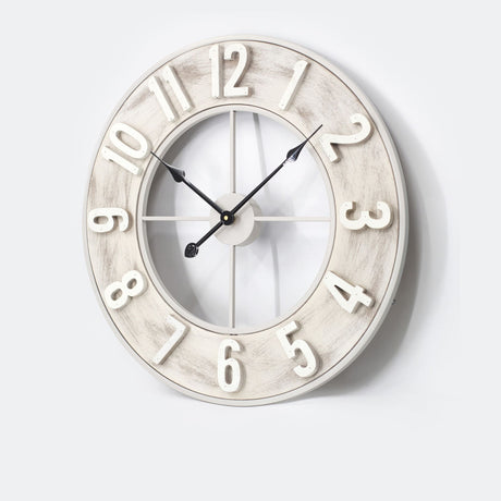 Toki Chester Wall Clock 60cm Cream - Image 02