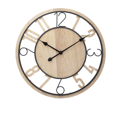 Toki Gabe Wall Clock 60cm Natural Wood - Image 01