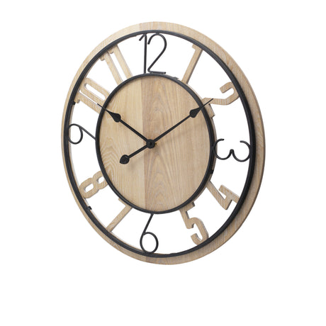 Toki Gabe Wall Clock 60cm Natural Wood - Image 02