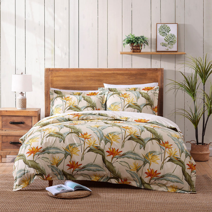 Tommy Bahama Birds of Paradise Quilt Cover Set King - Image 01