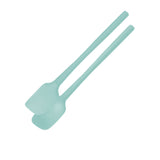 Tovolo Flex-Core All Silicone Mini Spatula and Spoonula 2 Piece Set Light Aqua - Image 01