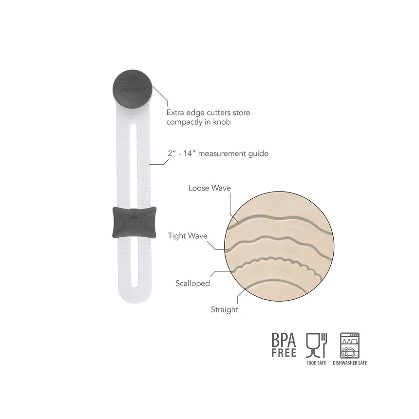 Tovolo Precision Pie Crust Cutter Charcoal - Image 05