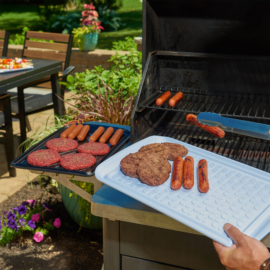 Tovolo Prep & Serve BBQ Trays Large Set of 2 in Black/White - Image 05