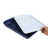 Tovolo Prep & Serve Marinade Trays Large Set of 2 in Blue/White - Image 05