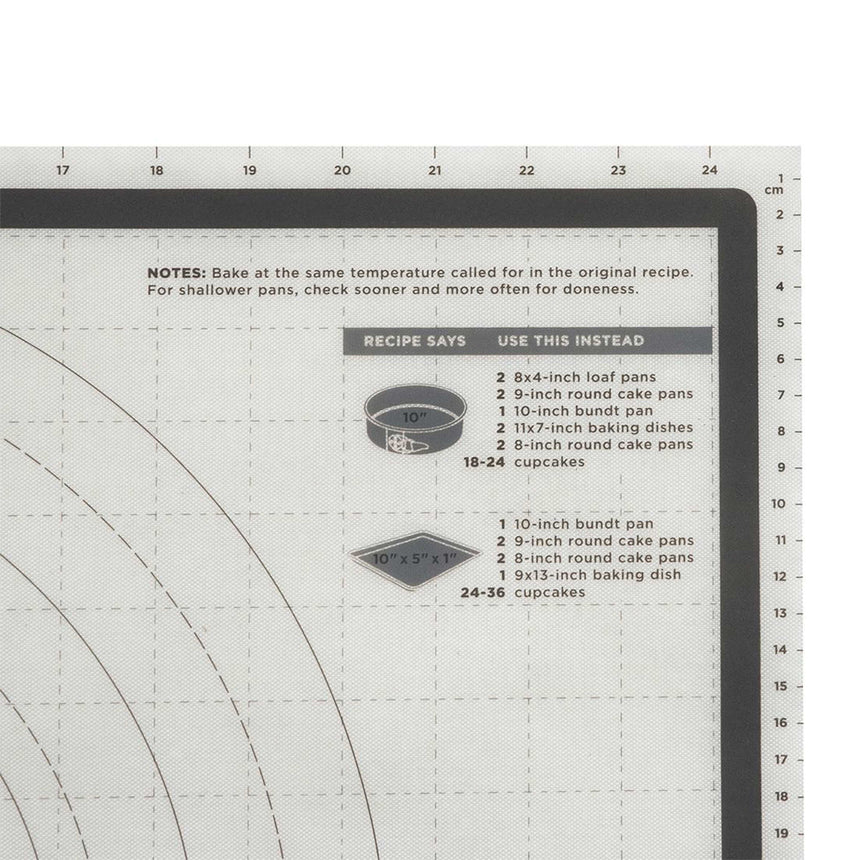 Tovolo Truebake Silicone Pastry Mat 63.5x45.5cm Charcoal - Image 05