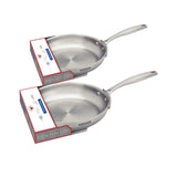 Tramontina Grano Collection 2pc Stainless Steel Frypan Set 26cm and 30cm - Image 06