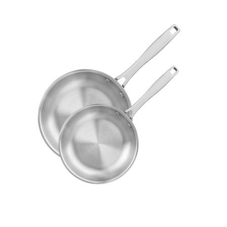 Tramontina Grano Collection 2pc Stainless Steel Frypan Set 20cm and 26cm - Image 01