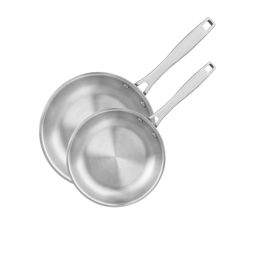 Tramontina Grano Collection 2pc Stainless Steel Frypan Set 20cm and 30cm - Image 01