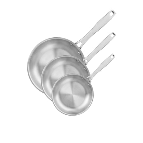 Tramontina Grano Collection 3pc Stainless Steel Frypan Set - Image 01