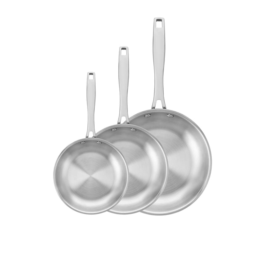 Tramontina Grano Collection 3pc Stainless Steel Frypan Set - Image 03