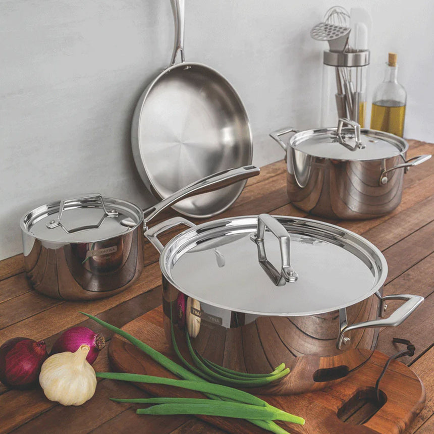 Tramontina Grano Collection Stainless Steel Deep Casserole 20cm - 3.5L - Image 02