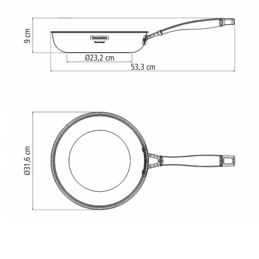 Tramontina Grano Collection Stainless Steel Frypan 30cm - Image 04