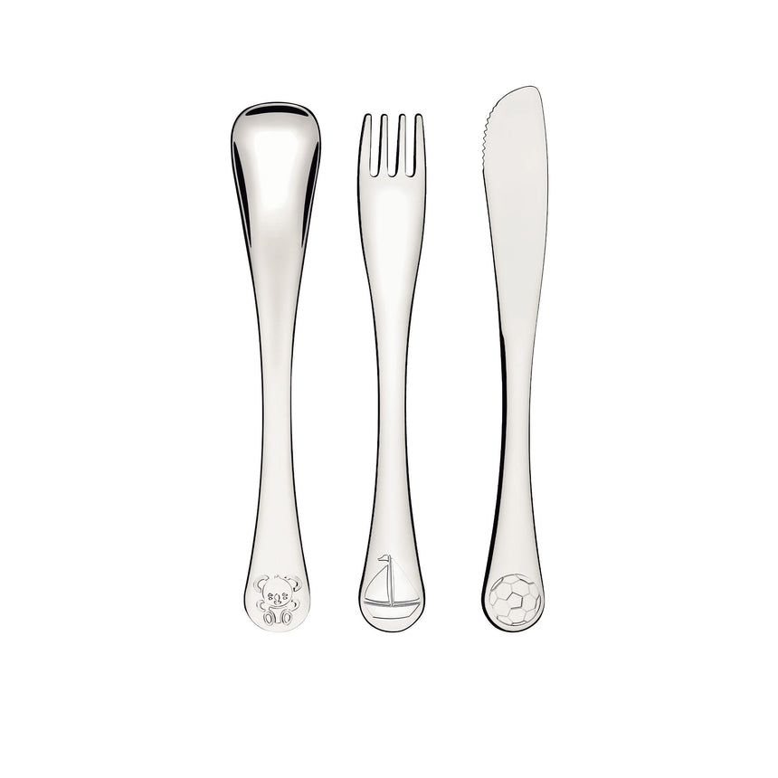 Tramontina Le Petit Stainless Steel Children's Cutlery Boy Set 3pc - Image 02