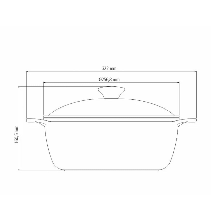 Tramontina Lyon Casserole 24cm - 3.7L Blue - Image 04