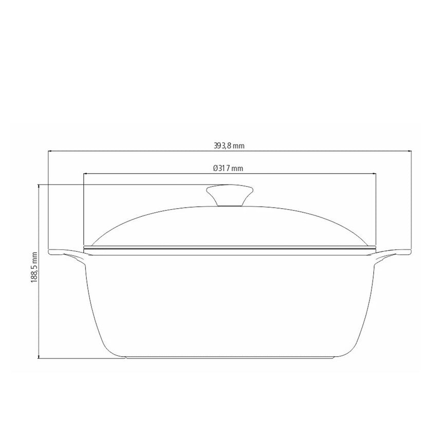 Tramontina Lyon Casserole 30cm - 6.8L Black - Image 05