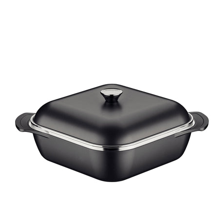 Tramontina Lyon Square Pot 28cm - 5.5L Black - Image 01