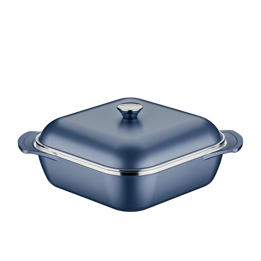 Tramontina Lyon Square Pot 28cm - 5.5L Blue - Image 01