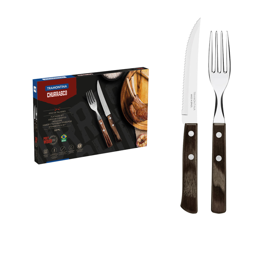 Tramontina Churrasco Traditional Cutlery Set 12 Piece - Image 02