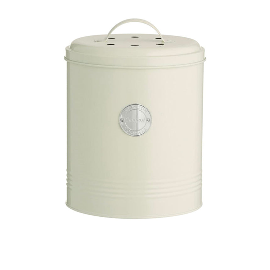 Typhoon Living Storage Compost Caddy 2.5 litre Cream - Image 01