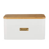 Typhoon Otto Square Bread Bin 9.5 Litre in White - Image 01