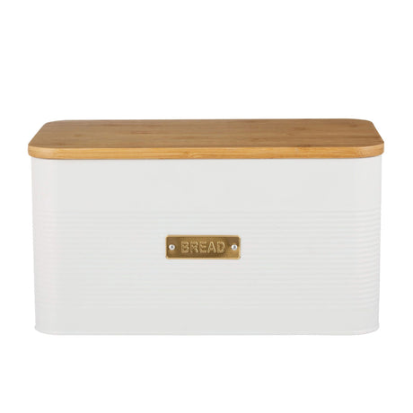 Typhoon Otto Square Bread Bin 9.5 Litre in White - Image 01