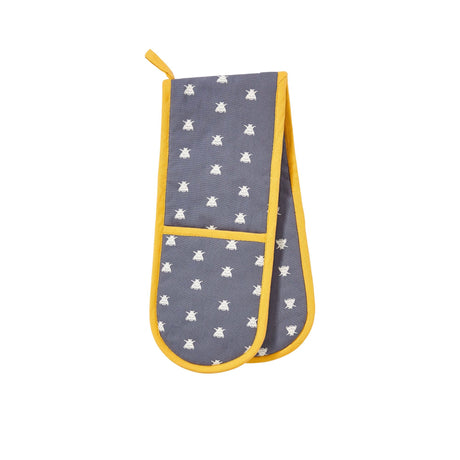 Ulster Weavers Bees Double Oven Glove in Blue - Image 01