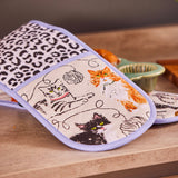 Ulster Weavers Feline Friends Double Oven Glove in White - Image 03