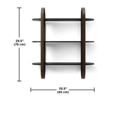 Umbra Bellwood 3 Tier Wall Shelf Walnut - Image 03